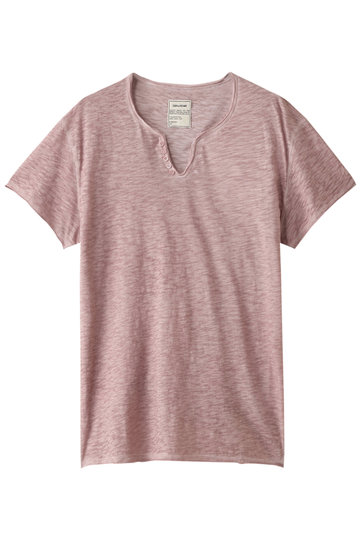 SALE 【50%OFF】 ZADIG & VOLTAIRE ザディグ エ ヴォルテール メンズ(MENS)MONASTIR MC COLD DYED カットソー ピンク