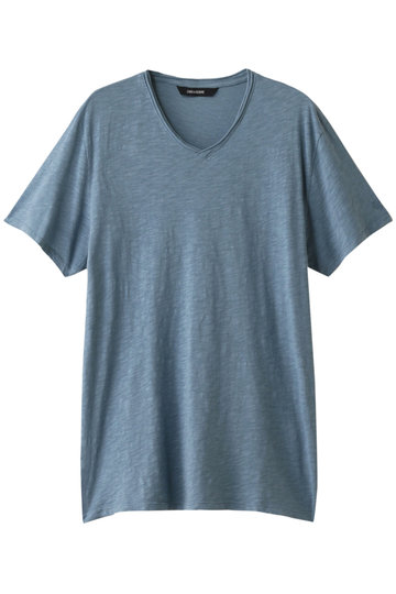 SALE 【50%OFF】 ZADIG & VOLTAIRE ザディグ エ ヴォルテール メンズ(MENS)TERRY FLAMME Tシャツ ブルー