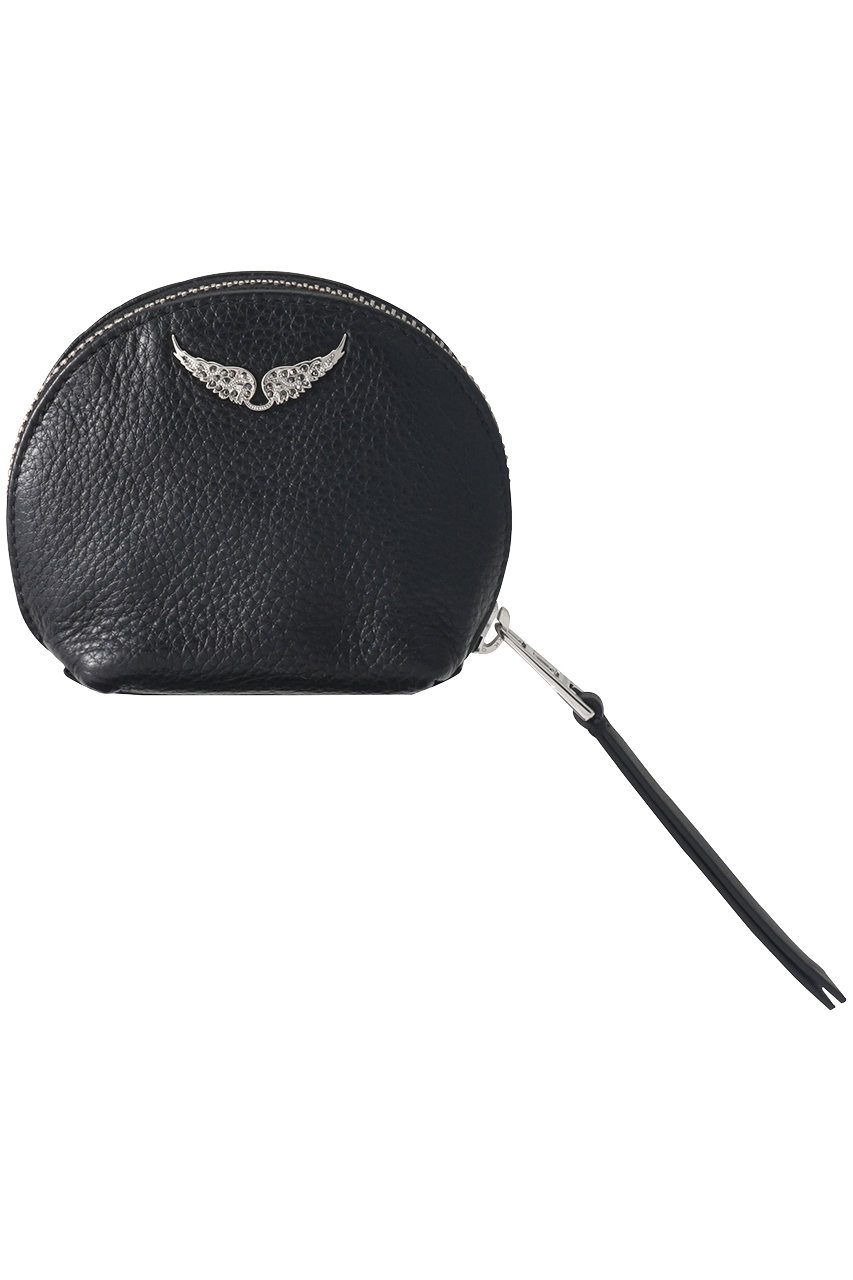 SALE 【40%OFF】 ZADIG & VOLTAIRE ザディグ エ ヴォルテール ZV POCKET HEART GRAINED ウォレット/コインケース ブラック