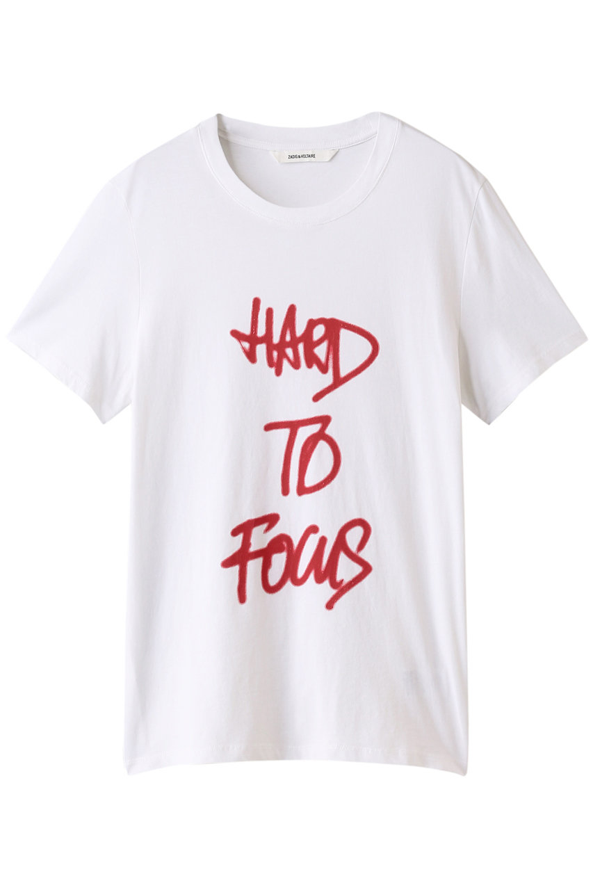 ZADIG & VOLTAIRE ザディグ エ ヴォルテール メンズ(MENS)TED HARD TO FOCUS NEON TEE-SHIRT Tシャツ ホワイト