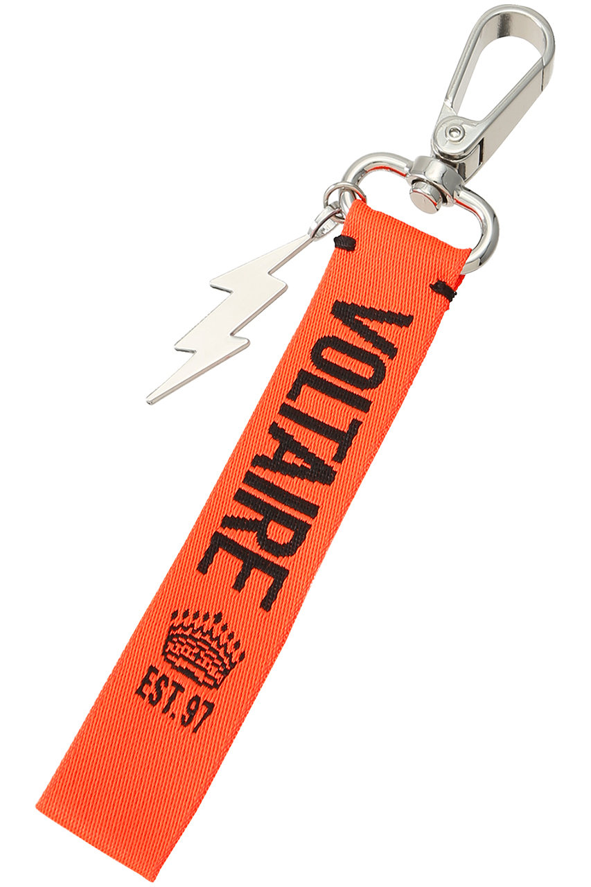 ZADIG & VOLTAIRE ザディグ エ ヴォルテール KEYRING WOVEN FLASH/キーリング オレンジ
