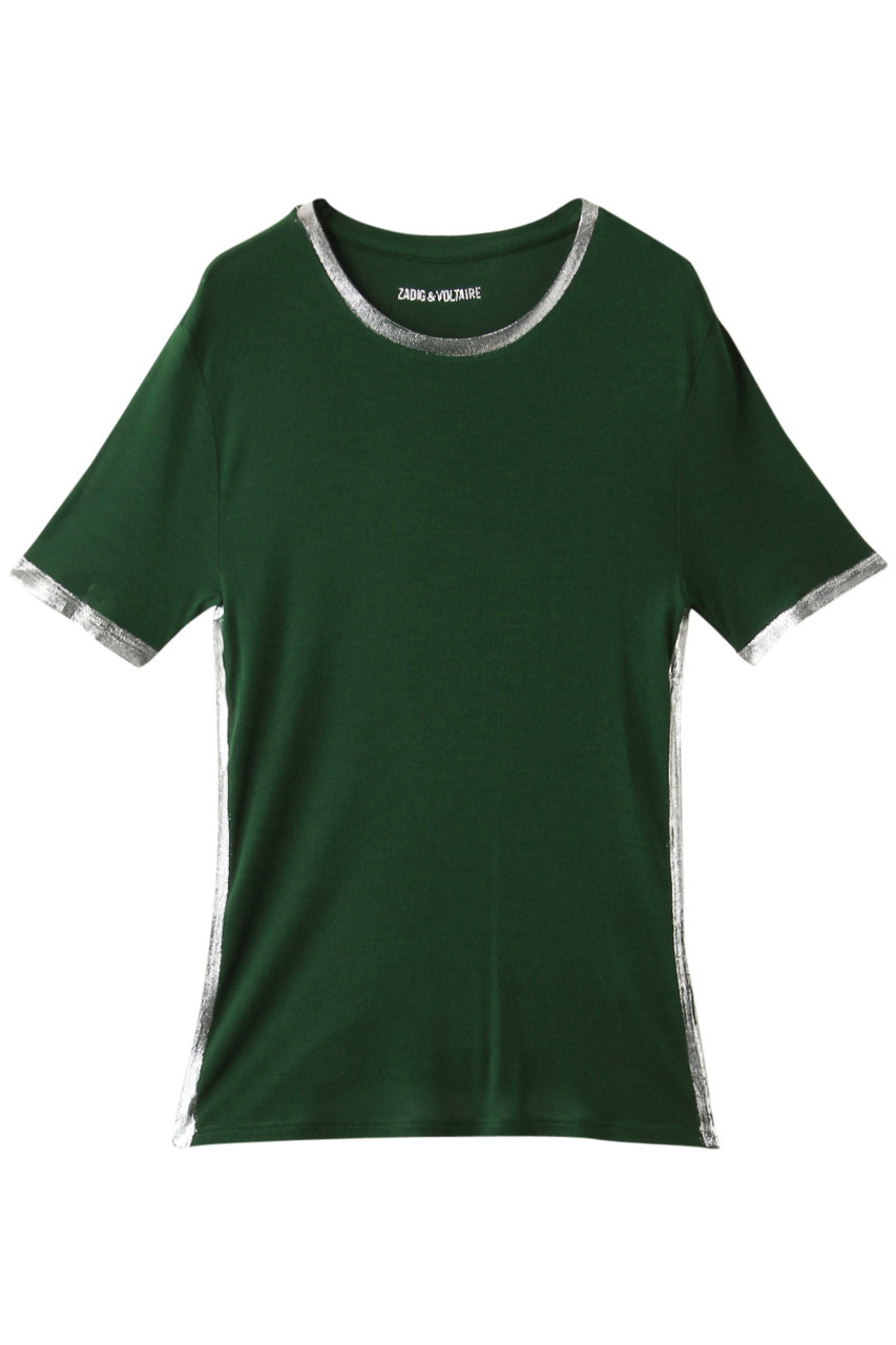 ZADIG & VOLTAIRE ザディグ エ ヴォルテール PETRA FOIL Tシャツ グリーン