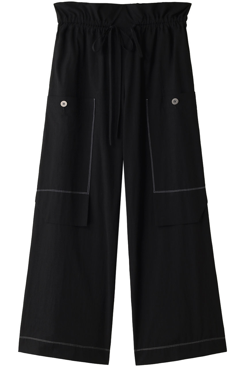 SALE 【50%OFF】 UJOH ウジョー 100/2コットンドローコードワークパンツ ブラック