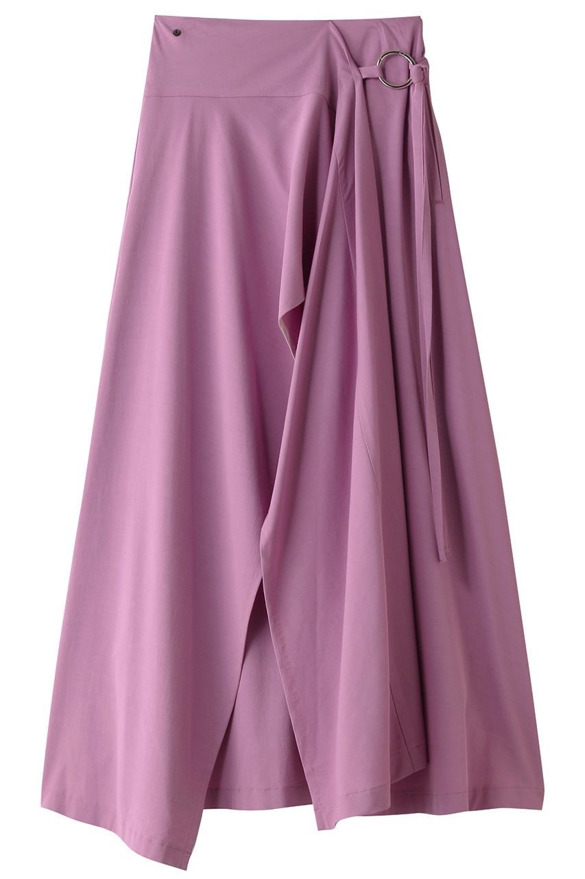 SALE 【50%OFF】 UJOH ウジョー レーヨン/Peカルゼランダムヘムフレアスカート オーキッドパープル