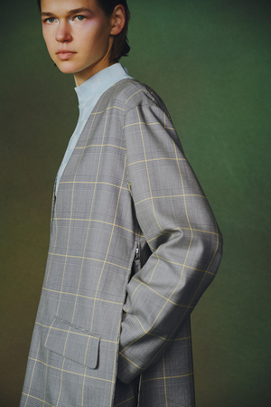 Vネックボックスジャケット