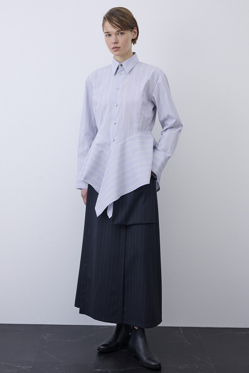 UJOH(ウジョー)｜スクエアヘムシャツ/ライラック の通販｜ELLESHOP 