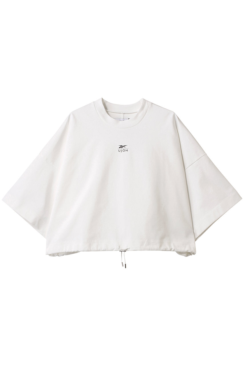 UJOH 【UJOH×Reebok】ドローコードヘムクロップドTシャツ (ホワイト, 2) ウジョー ELLE SHOP UJOH 【UJOH×Reebok】ドローコードヘムクロップドTシャツ (ホワイト, 2) ウジョー ELLE SHOP