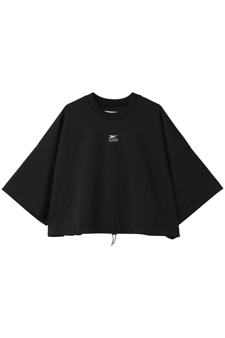 UJOH 【UJOH×Reebok】ドローコードヘムクロップドTシャツ (ブラック, 2) ウジョー ELLE SHOP UJOH 【UJOH×Reebok】ドローコードヘムクロップドTシャツ (ブラック, 2) ウジョー ELLE SHOP