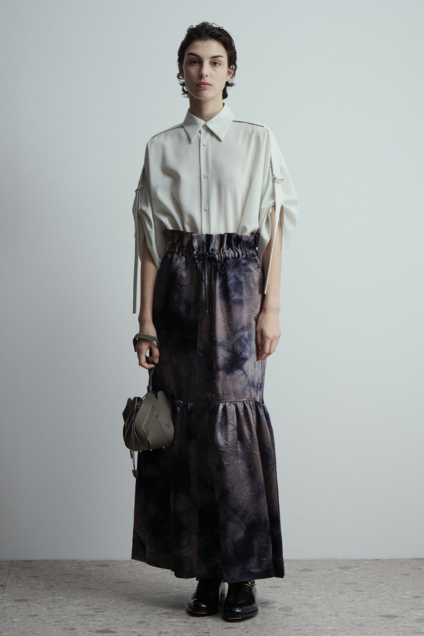 UJOH(ウジョー)｜スリーブベルト シャツ/パールホワイト の通販  