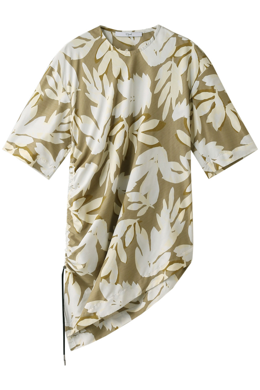 SALE 【60%OFF】 UJOH ウジョー ドローコードサイドギャザーブラウス ベージュ