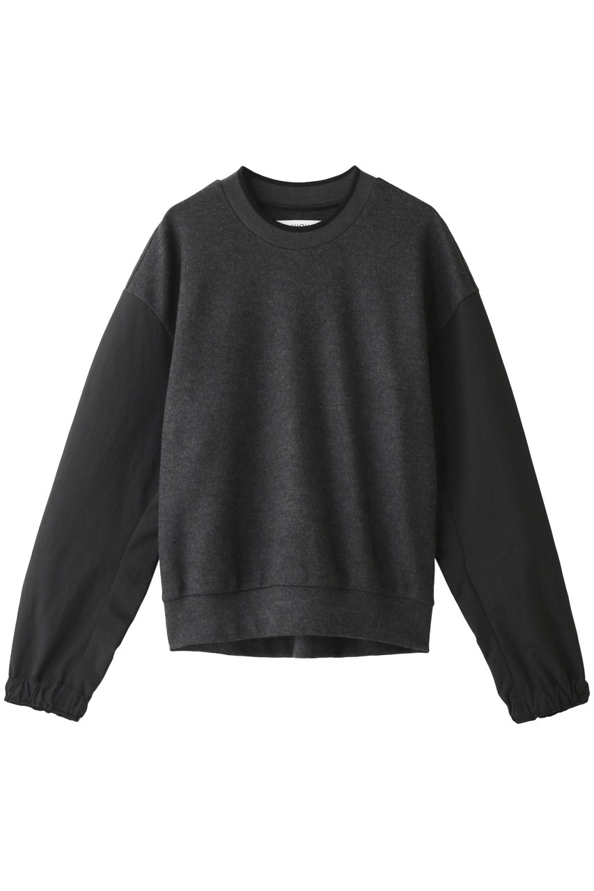 SALE 【50%OFF】 UJOH ウジョー ブルゾンスリーブウールトップス チャコール