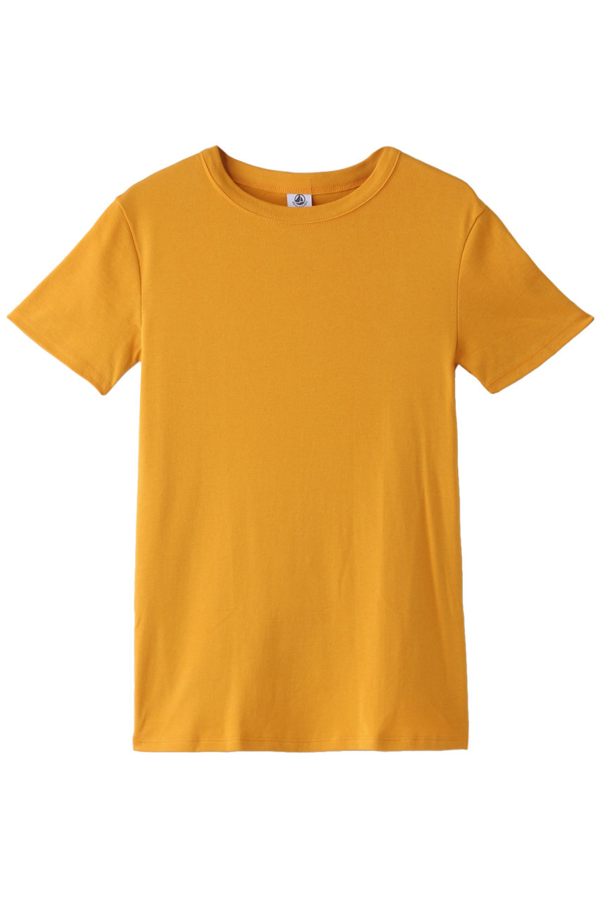 SALE 【30%OFF】 PETIT BATEAU プチバトー クルーネック半袖Tシャツ イエロー