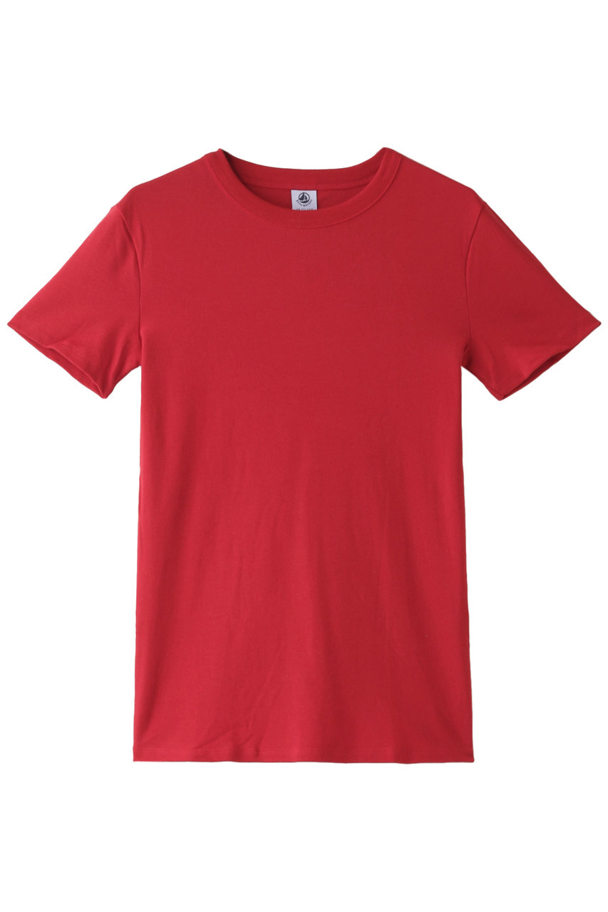 SALE 【30%OFF】 PETIT BATEAU プチバトー クルーネック半袖Tシャツ レッド