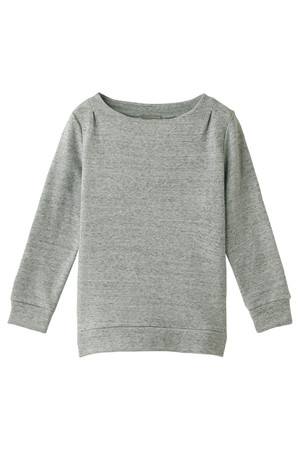 フォーコーナーズ/+FOUR CORNERSの9分袖 裏毛ボートネック(110100/110105)