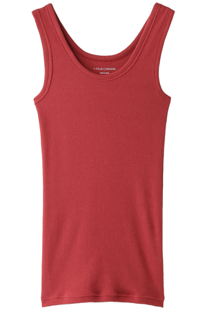 フォーコーナーズ/+FOUR CORNERSのテレコタンクトップ(110100/110101)