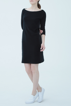 フォーコーナーズ/+FOUR CORNERSのコンビボートネック　ワンピース(110500/110502)