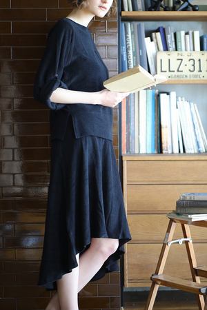 パイルフレアースカート