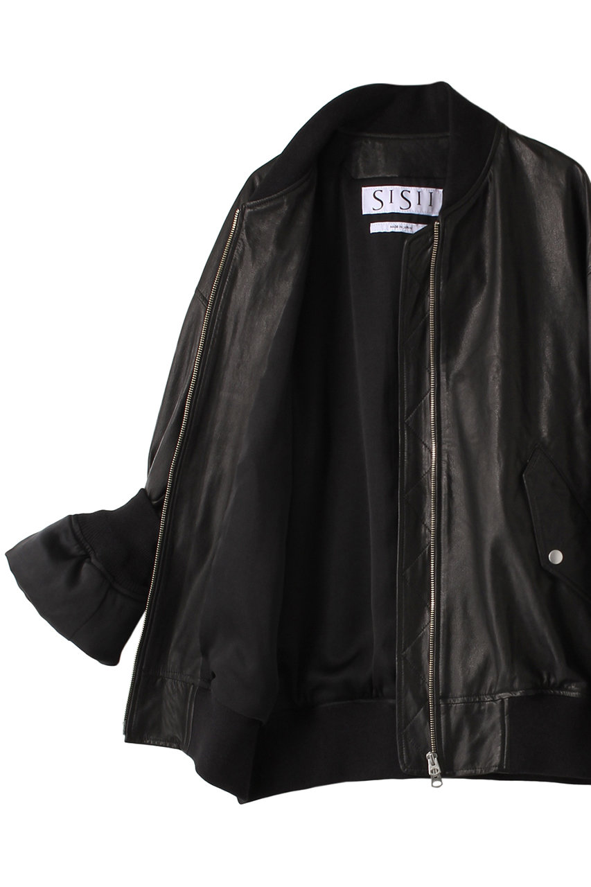 sisii(シシ)｜【UNISEX】MA-1ジャケット/ブラック の通販｜ELLESHOP