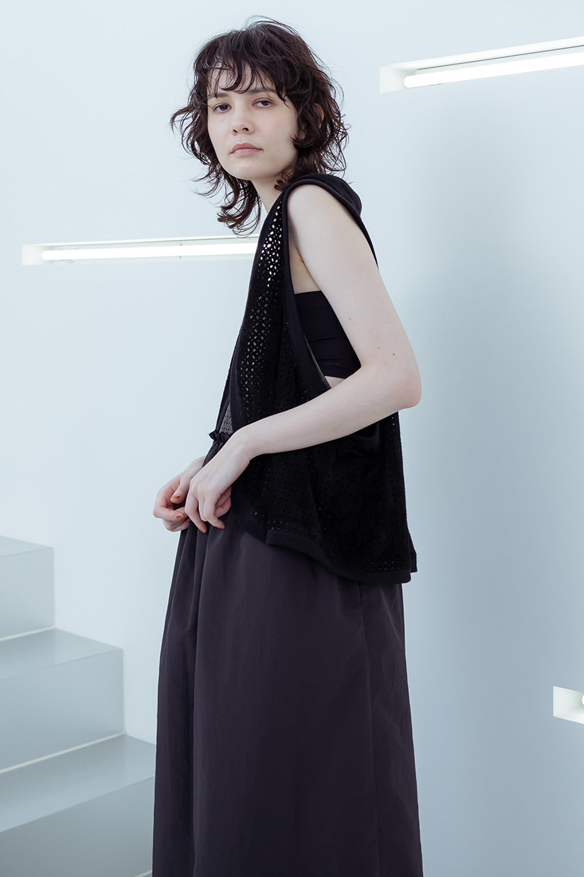【美品】SISSI HOLLEIS PARIS ジッパーひざ丈ワンピース　ウール 美品】SISSI HOLLEIS PARIS ジッパーひざ丈ワンピース ウール