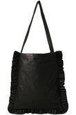 SISII ブラック トートバッグ 日本製 sisii(シシ)｜フリルトートバッグ/ブラック の通販｜ELLESHOP