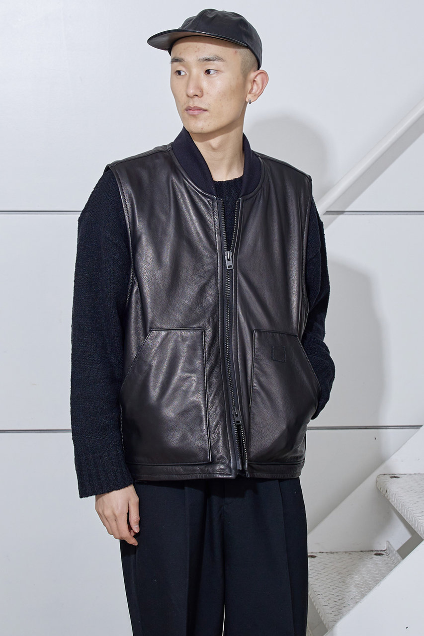 SISII シシ 牛革 レザーベスト ジレ ブラック 大きいサイズ L 000000035354-01-l.jpg?t=
