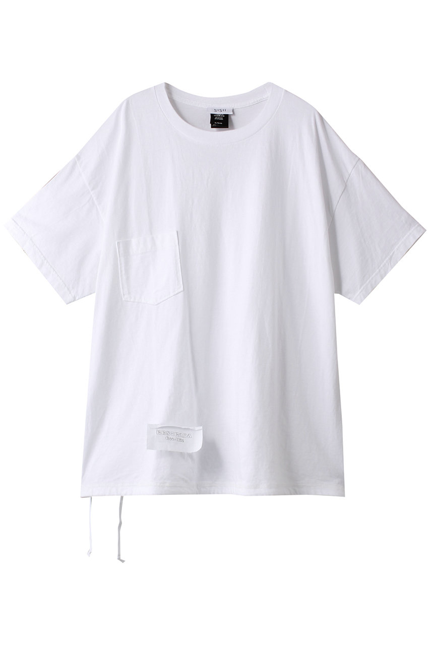 シシ/sisiiのショートスリーブ スイッチポケットTシャツ(ホワイト/23309)