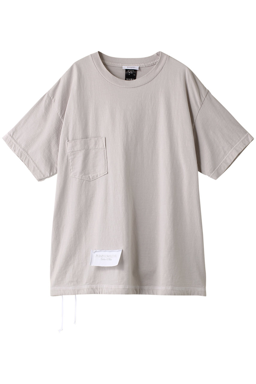 シシ/sisiiのショートスリーブ スイッチポケットTシャツ(ダスティグレー/23309)