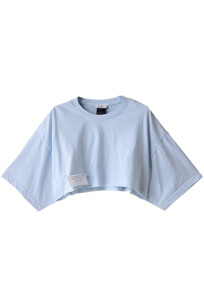 sisii 【sisii × HESTRADA Gee-Wiz】クロップドTシャツ (セレステブルー, one (XL)) シシ ELLE SHOP