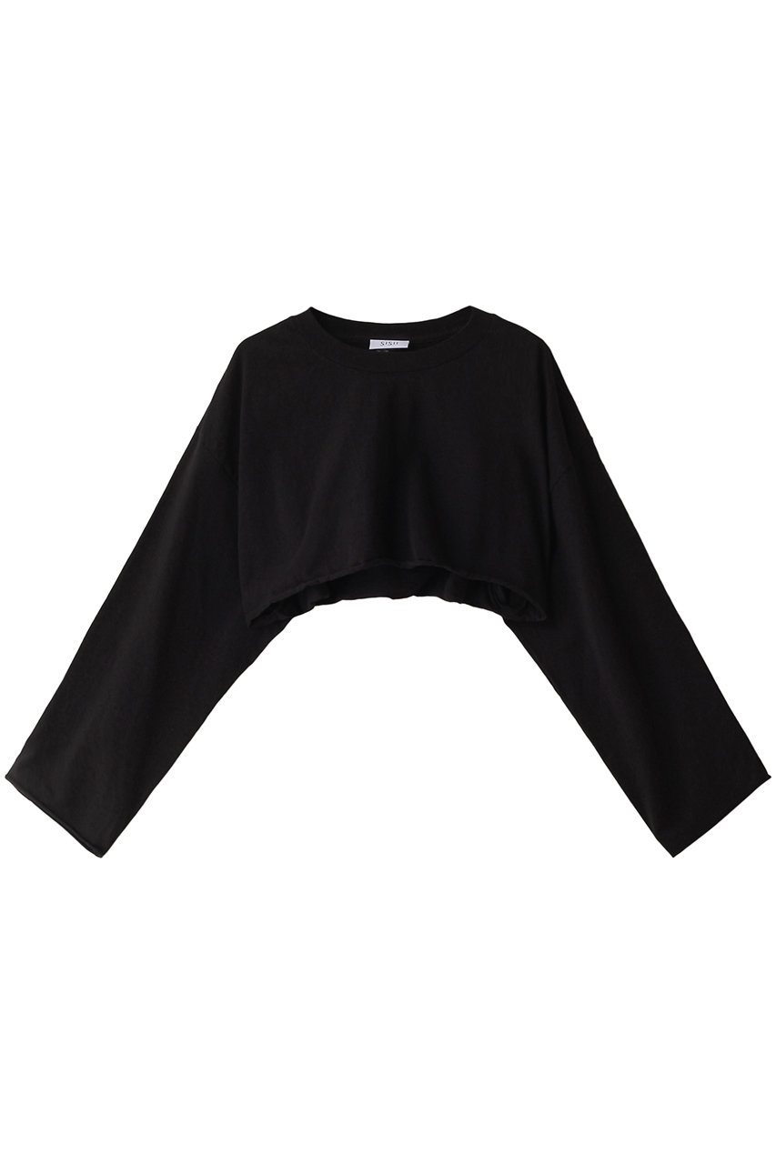 sisii 【sisii × HESTRADA Gee-Wiz】エイトクロップドTシャツ (ブラック, one (XL)) シシ ELLE SHOP
