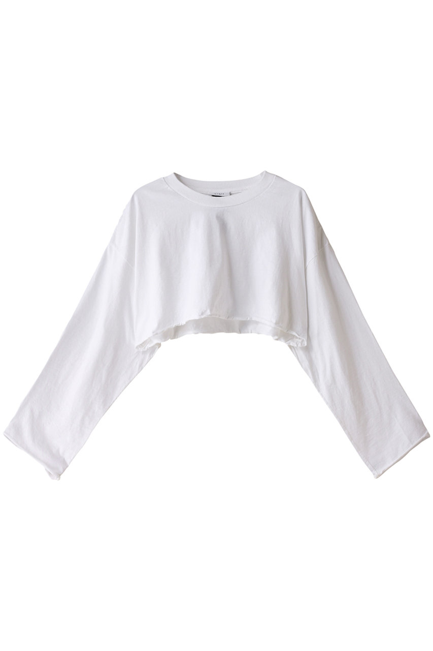 シシ/sisiiの【sisii × HESTRADA Gee-Wiz】エイトクロップドTシャツ(ホワイト/23332)