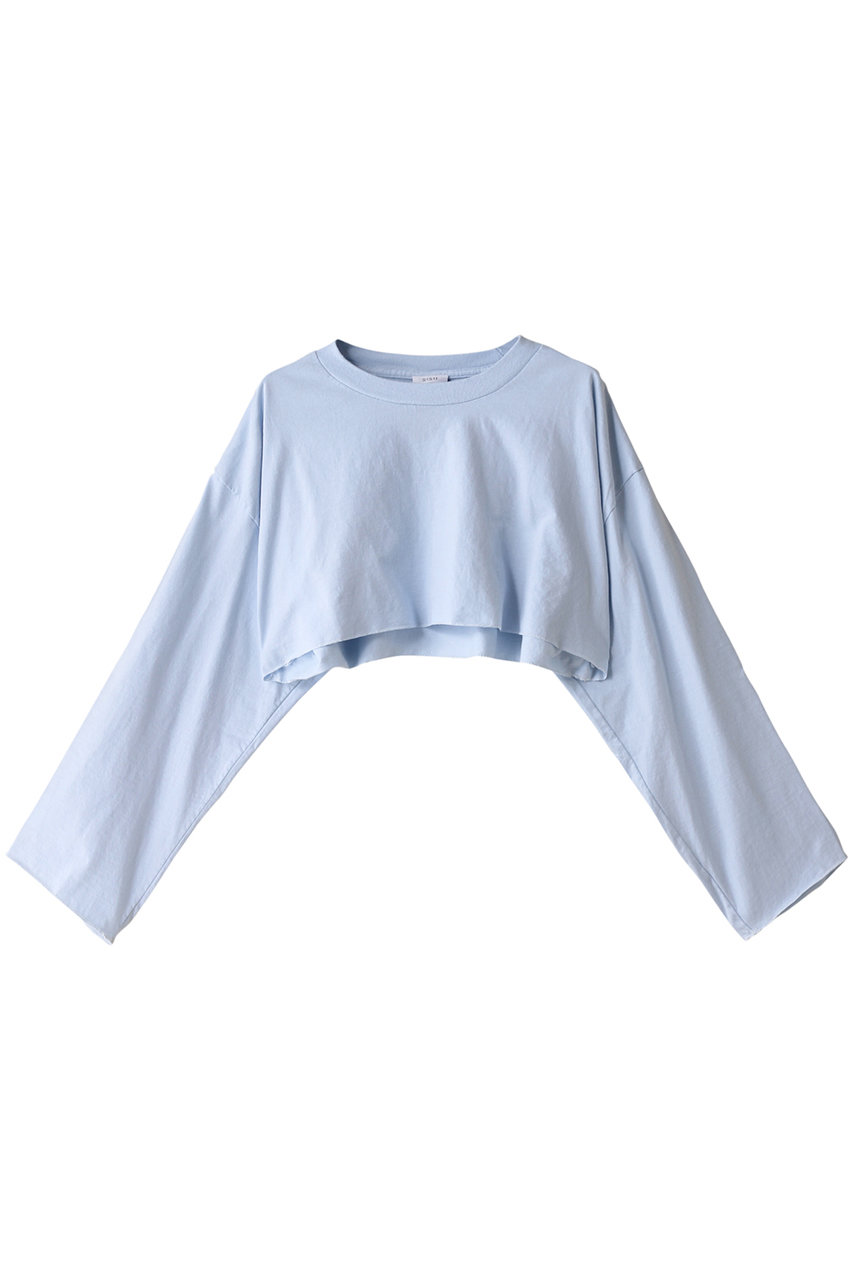 sisii 【sisii × HESTRADA Gee-Wiz】エイトクロップドTシャツ (セレステブルー, one (XL)) シシ ELLE SHOP