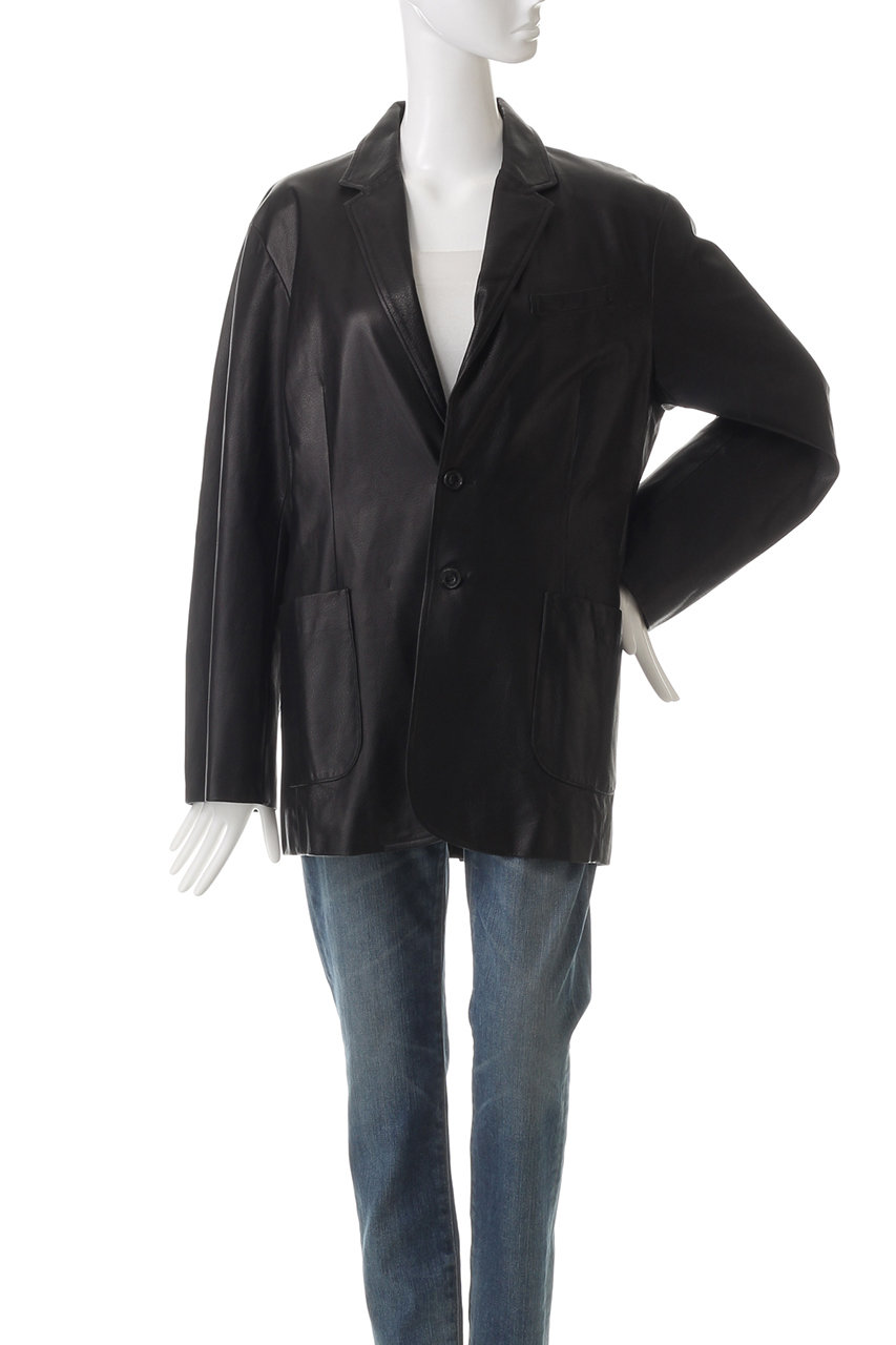 sisii(シシ)｜【受注生産】【UNISEX】レザー 2B ジャケット/ブラック  