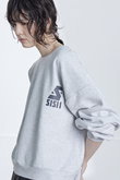 【UNISEX】【sisii×HESTRADA Gee-Wiz】CROPPED P クルーネックスウェット