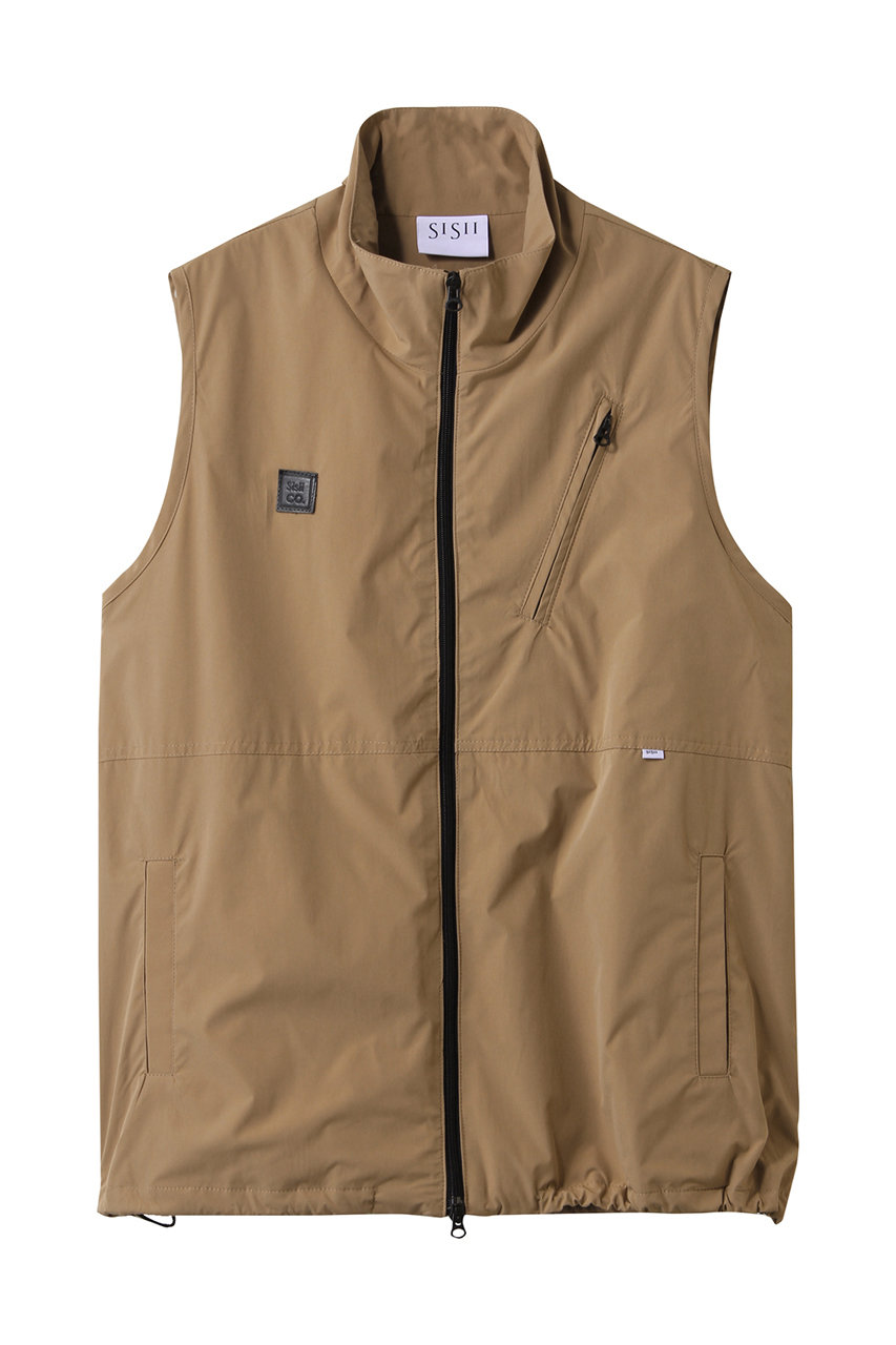 sisii 【UNISEX】ハイネックベスト (カーキ, OneSize) シシ ELLE SHOP sisii 【UNISEX】ハイネックベスト (カーキ, OneSize) シシ ELLE SHOP