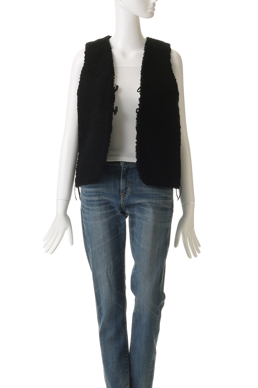 sisii(シシ)｜サウス ウエスタン ベスト ムートン/ブラック の通販