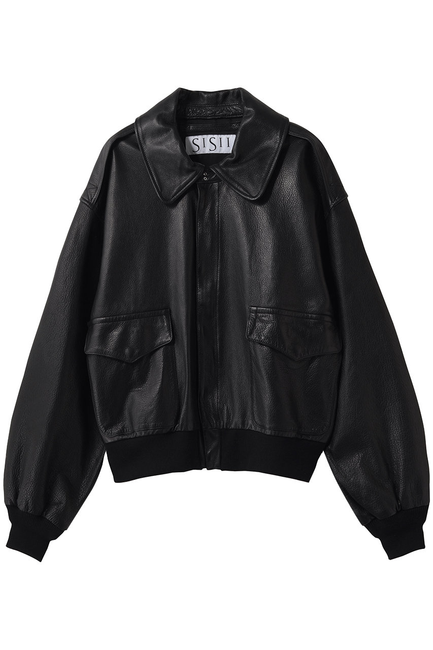 シシ/sisiiの【UNISEX】A-2 ジャケット(ブラック/243-OL-NF)