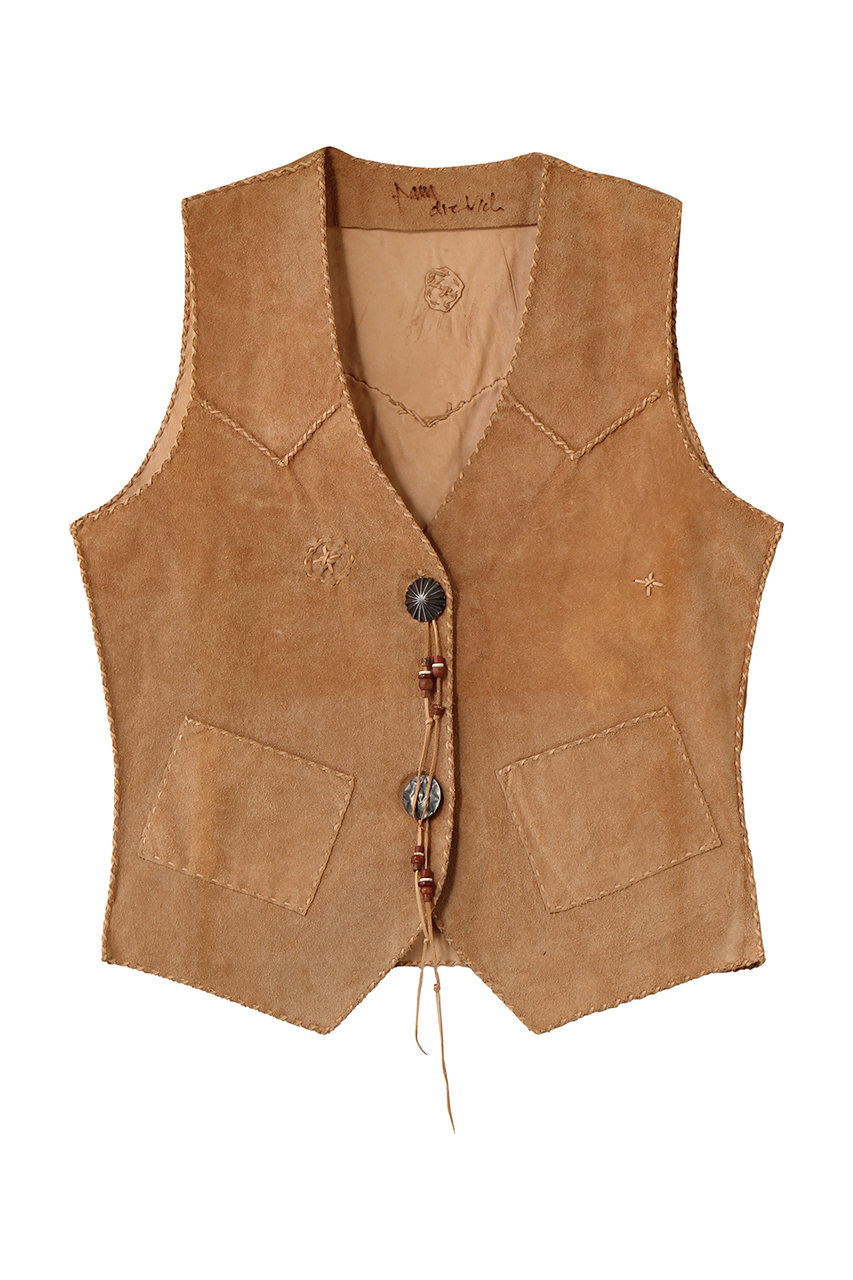 シシ/sisiiのWESTERN ベスト(スエードピンク/078-OL)