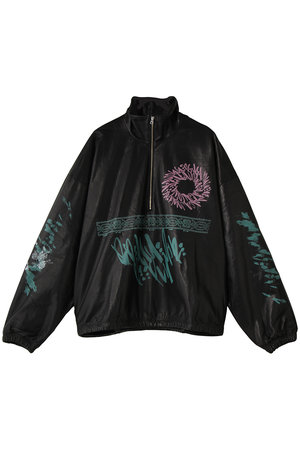 シシ/sisiiのPRINT CROPPED ハーフジップ(110800/110804)