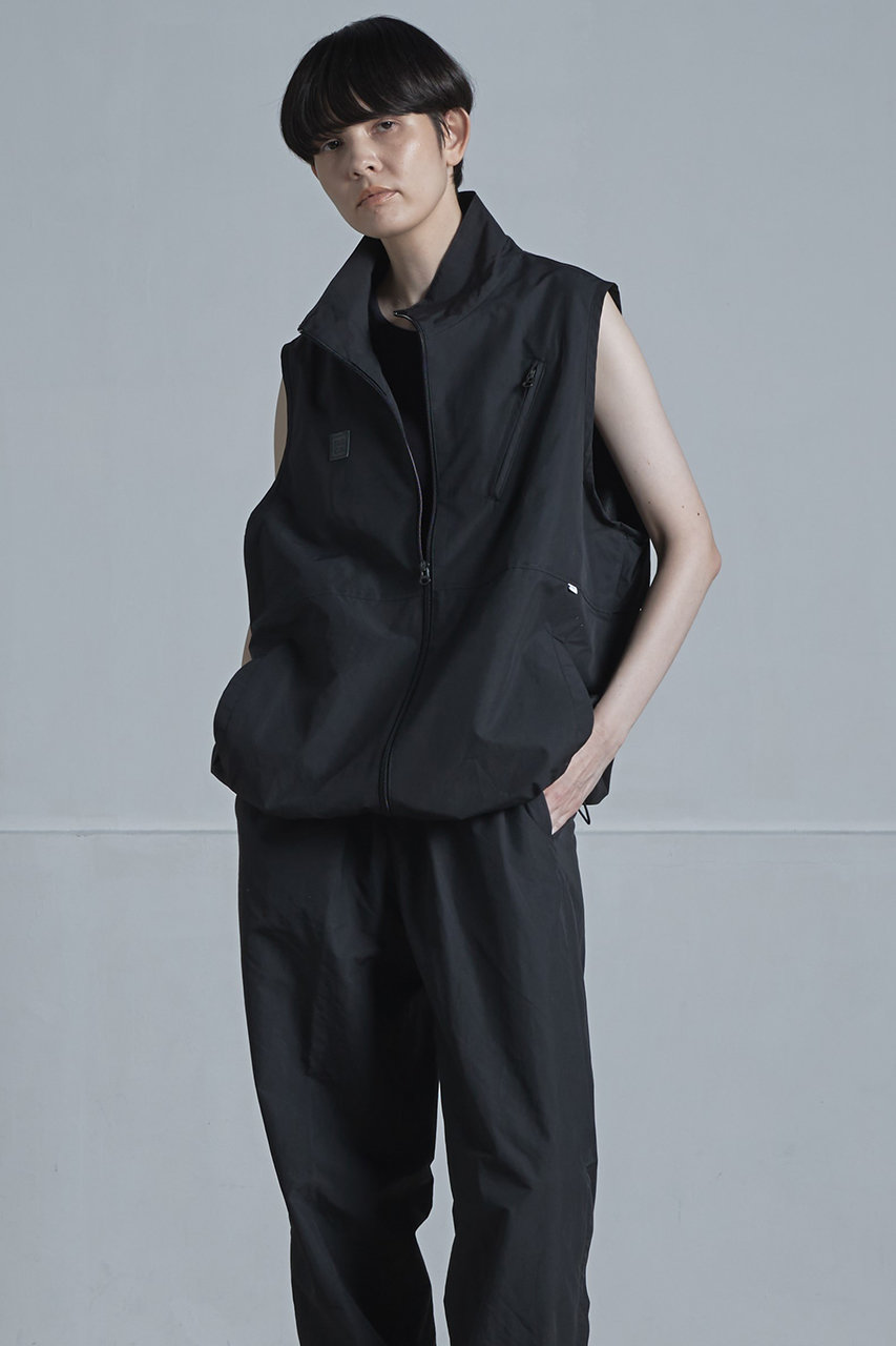 sisii(シシ)｜【UNISEX】ハイネックベスト/ブラック の通販｜ELLESHOP