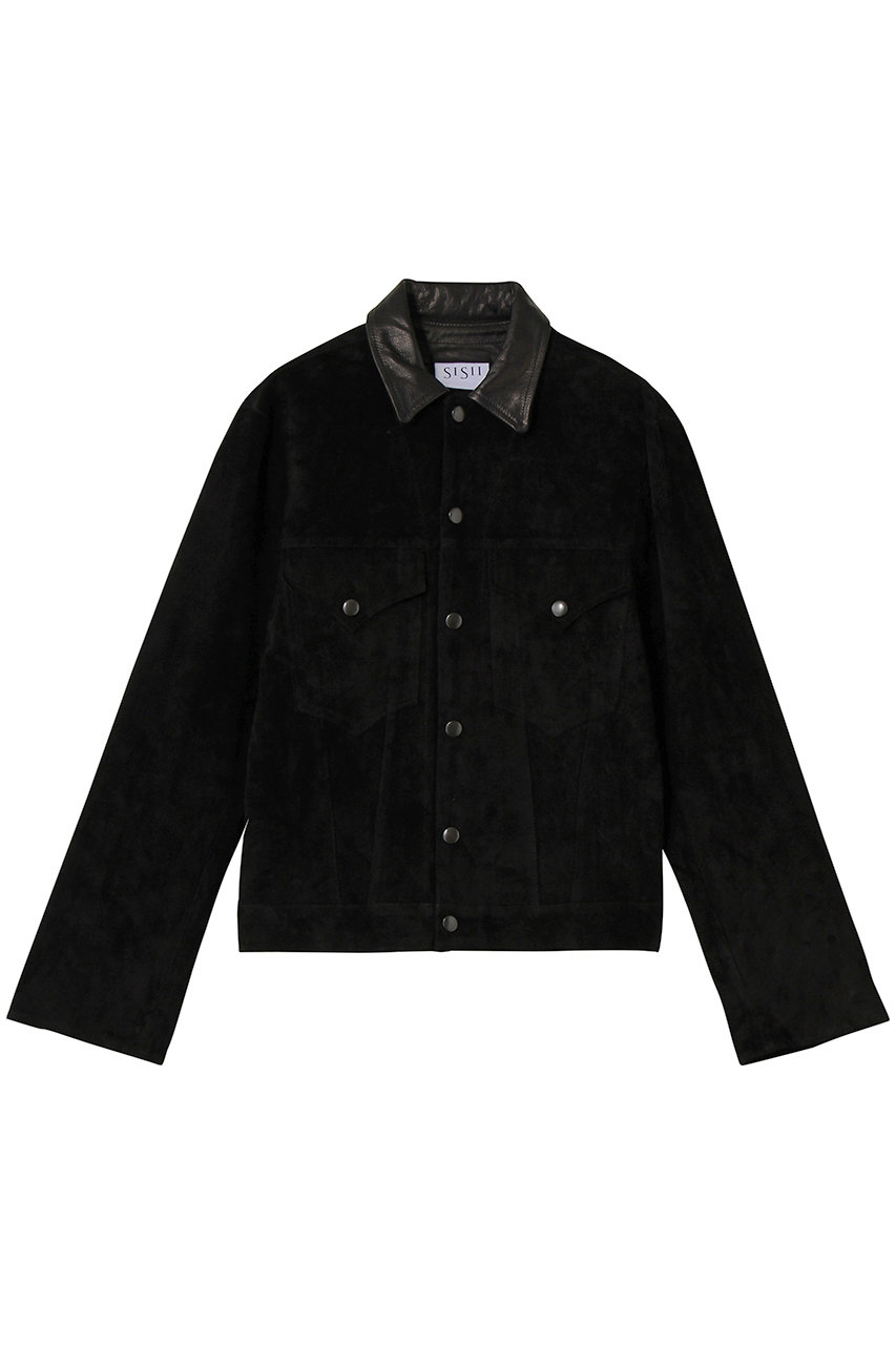 シシ/sisiiの【UNISEX】TRUCKER ジャケット 50’s モデル(スエードブラック/242-PP)
