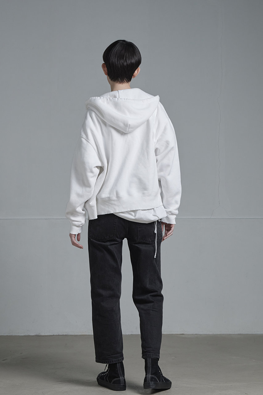 sisii(シシ)｜ダブル ジップ フーディー/ホワイト の通販｜ELLESHOP