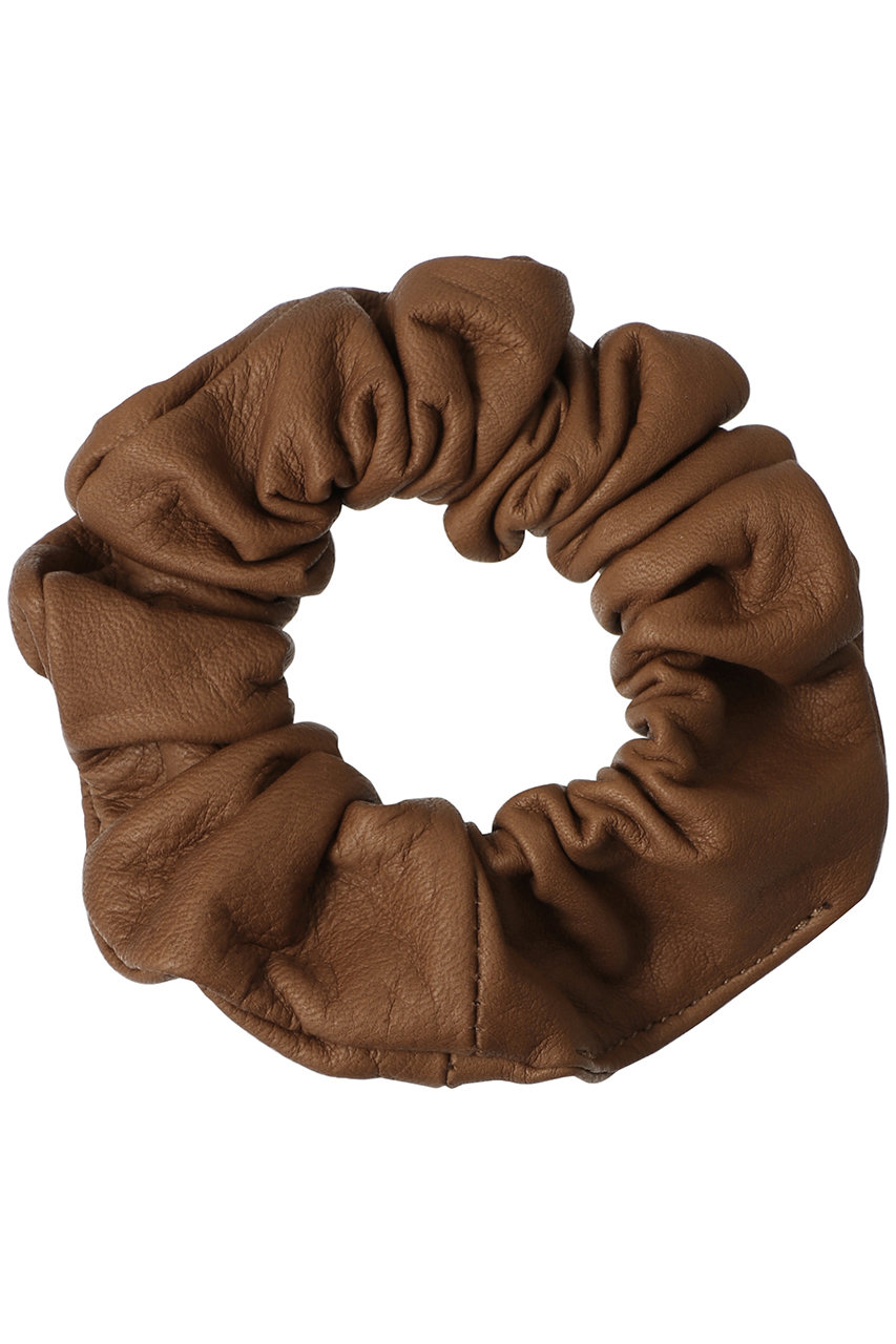 シシ/sisiiのレザーシュシュ(ブラウン/100-001)