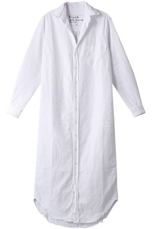 フランク＆アイリーン/Frank＆EileenのRORY ストーンウォッシュドインディゴ ホワイトデニムシャツ(110400/110403)