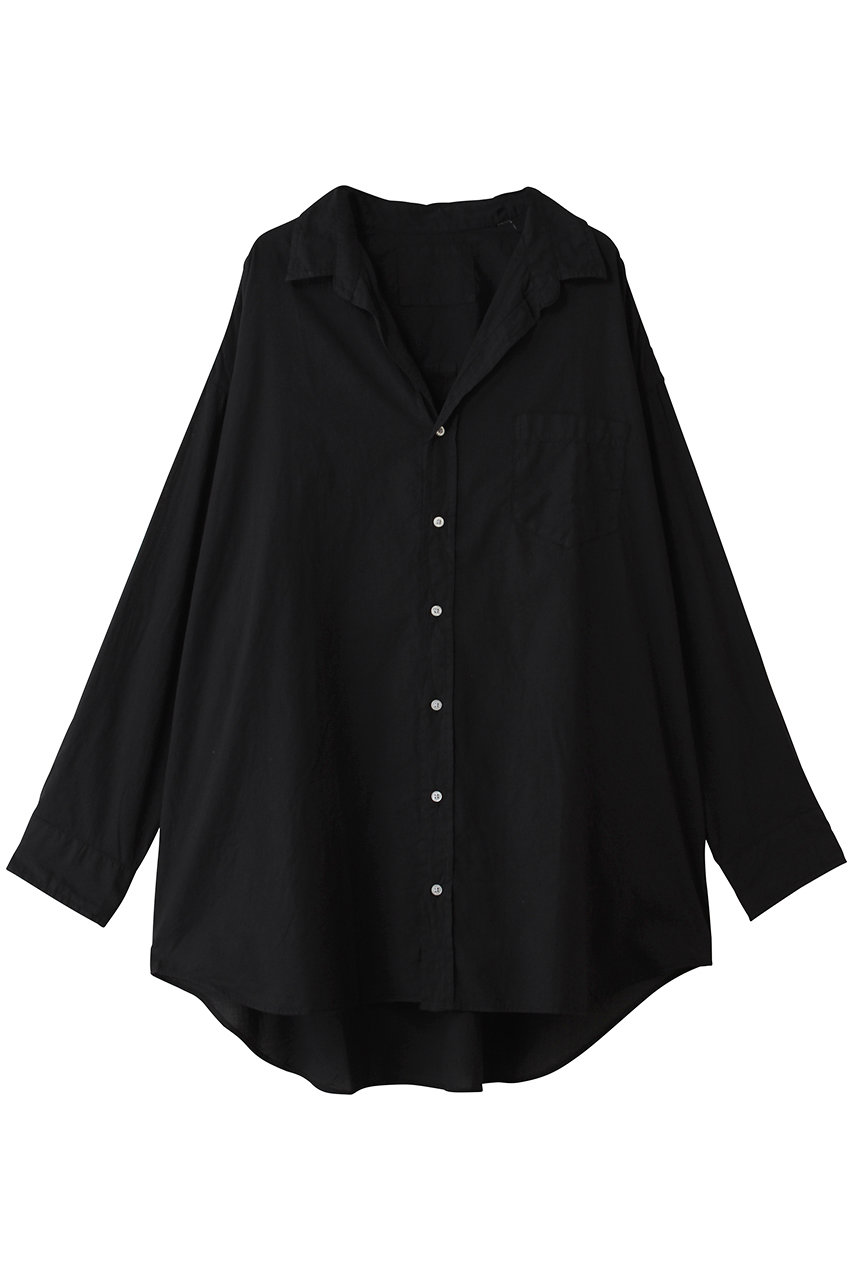 フランク＆アイリーン/Frank＆EileenのMACKENZIE ORGANIC VOILE ビッグシャツ(ブラック/9910700305)