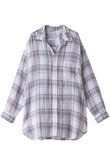 MACKENZIE LIVED IN LINEN チェックビッグシャツ