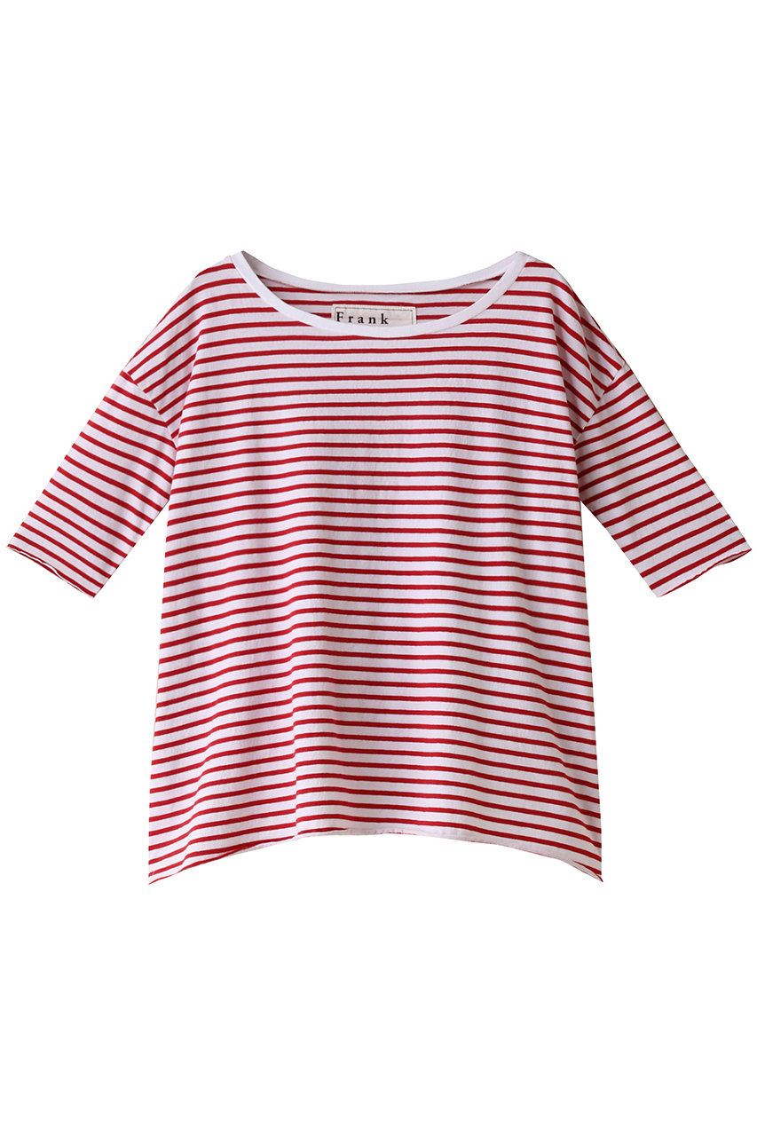 フランク＆アイリーン/Frank＆EileenのJOSEPHINE ESSENTIAL JERSEY ルーズフィットフレンチTシャツ(レッド/3910900376)