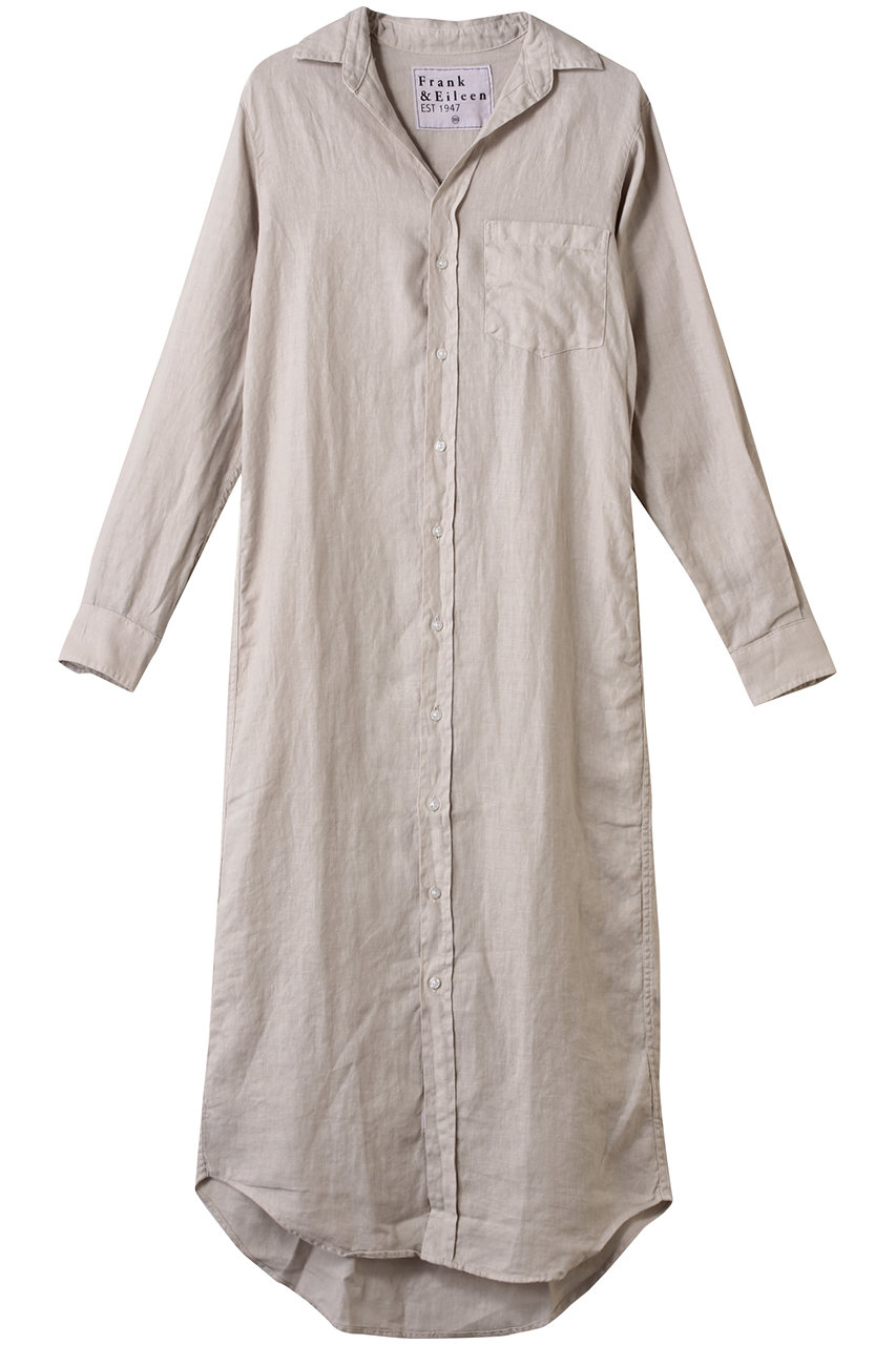 Frank&Eileen RORY ウォッシュドリネン ロングシャツ (ベージュ, XS) フランク&アイリーン ELLE SHOP Frank&Eileen RORY ウォッシュドリネン ロングシャツ (ベージュ, XS) フランク&アイリーン ELLE SHOP