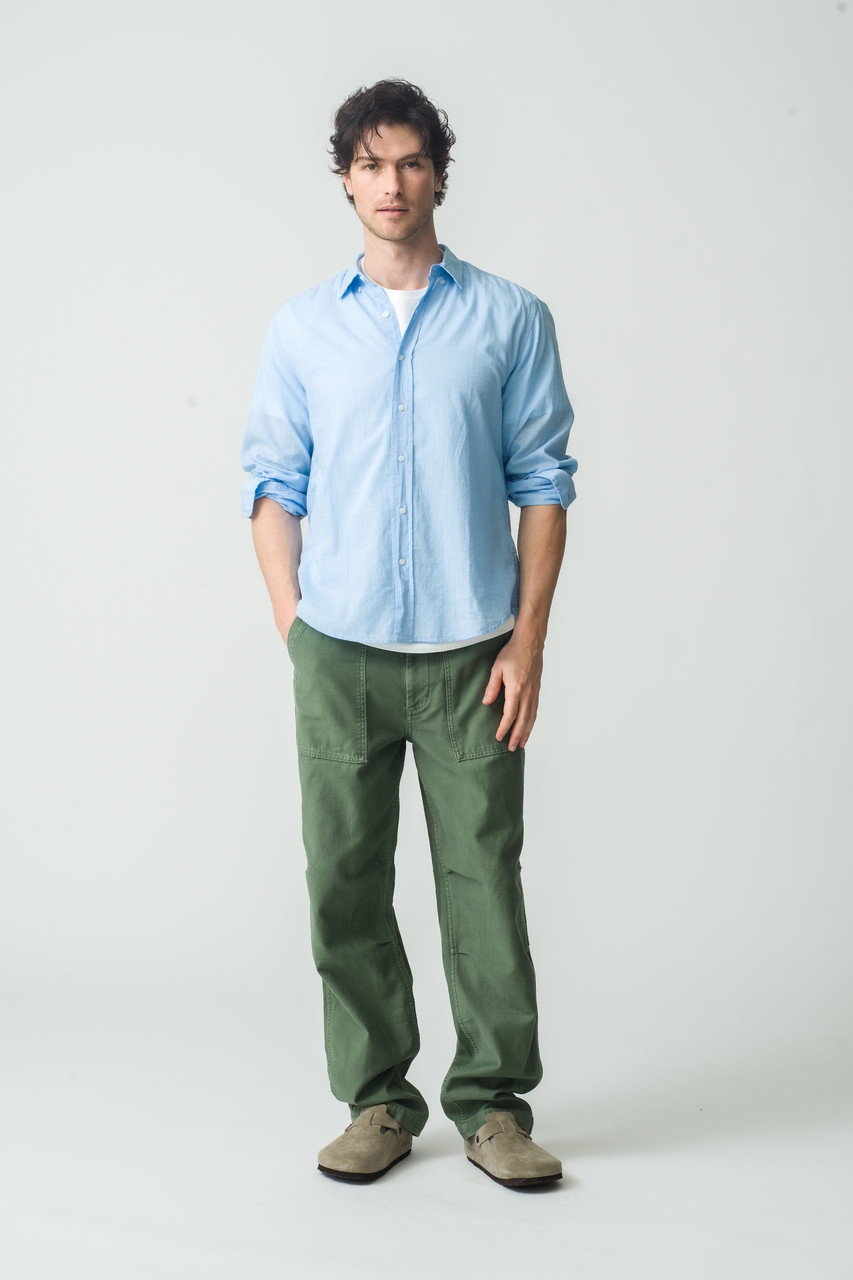 【美品】フランク&アイリーン　ルーク・ブラックデニムシャツ・ダメージ加工・L Frank&Eileen（フランクアンドアイリーン） フランク&アイリーン LUKE