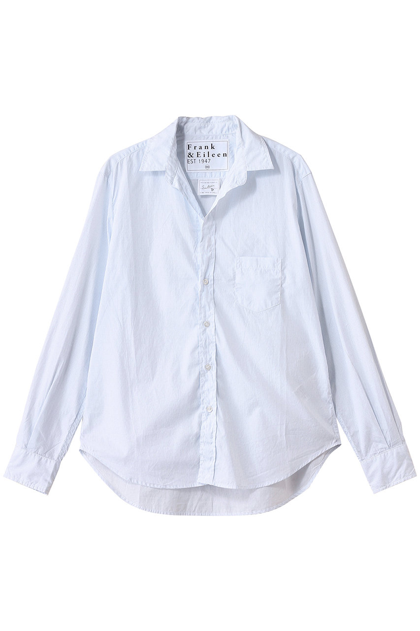 Frank&Eileen EILEEN イタリアンコットン ホワイトチェックシャツ (ホワイト, XS) フランク&アイリーン ELLE SHOP Frank&Eileen EILEEN イタリアンコットン ホワイトチェックシャツ (ホワイト, XS) フランク&アイリーン ELLE SHOP