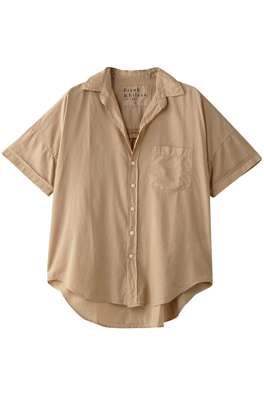 Frank&Eileen ROSE オーガニックボイル 半袖シャツ (ベージュ, XXS) フランク&アイリーン ELLE SHOP Frank&Eileen ROSE オーガニックボイル 半袖シャツ (ベージュ, XXS) フランク&アイリーン ELLE SHOP